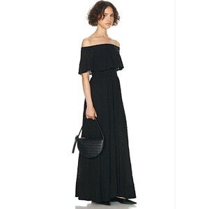 NEW Helsa Eyelet Garden Black Maxi Dress NWT - Size S